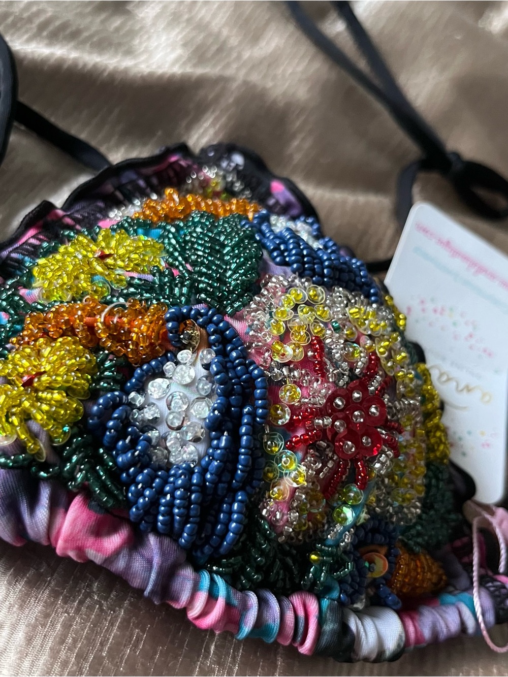 Beaded Embellished Bikini Top